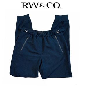 RW&CO navy blue jogger pants size small